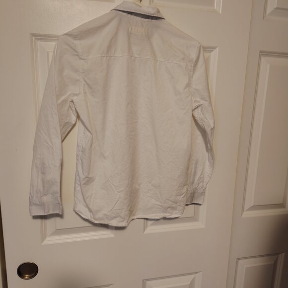 H&M L.O.G.G. White Youth Polo Button Down Shirt Short Sleeve - Picture 3 of 7